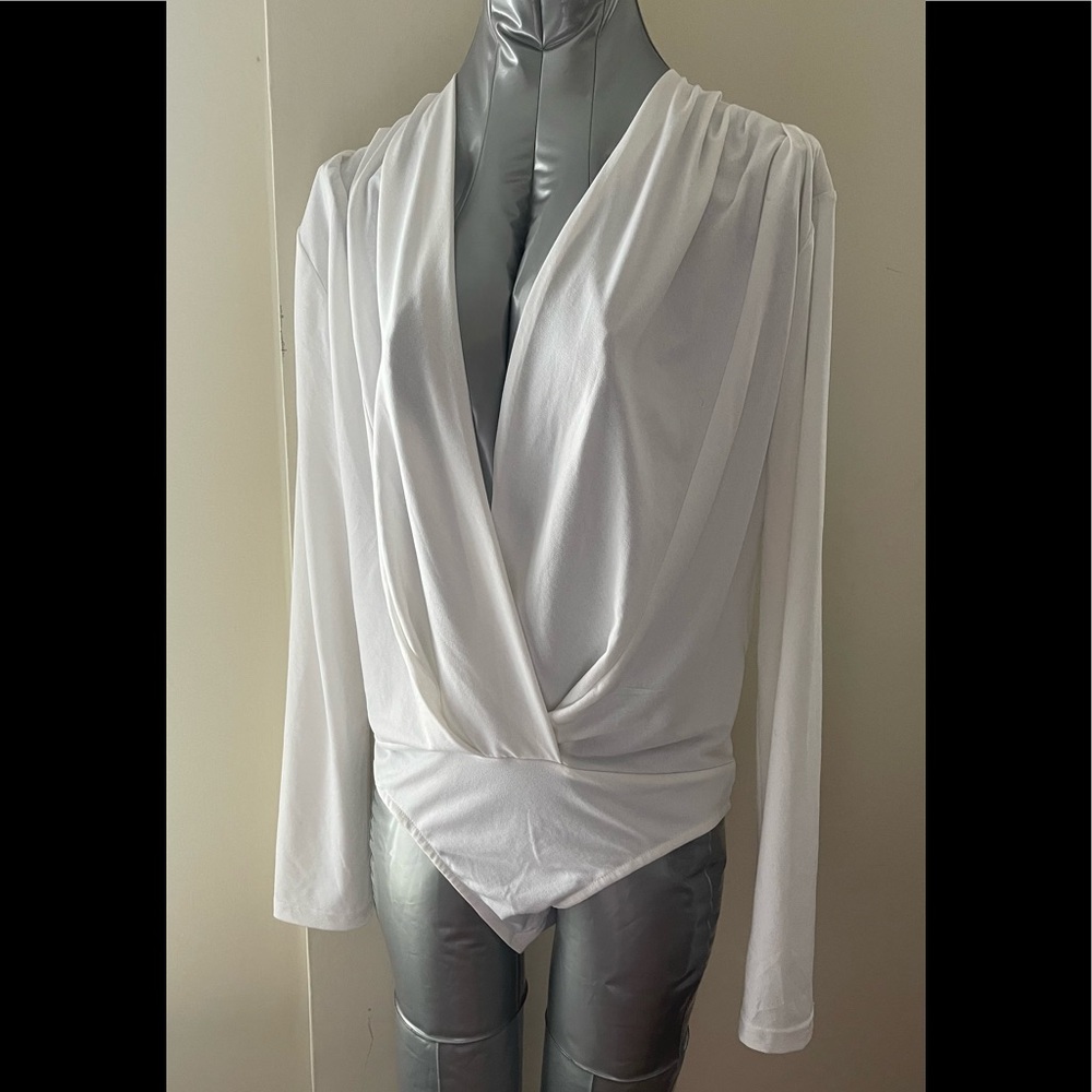 Prima White Bodysuit Size Small